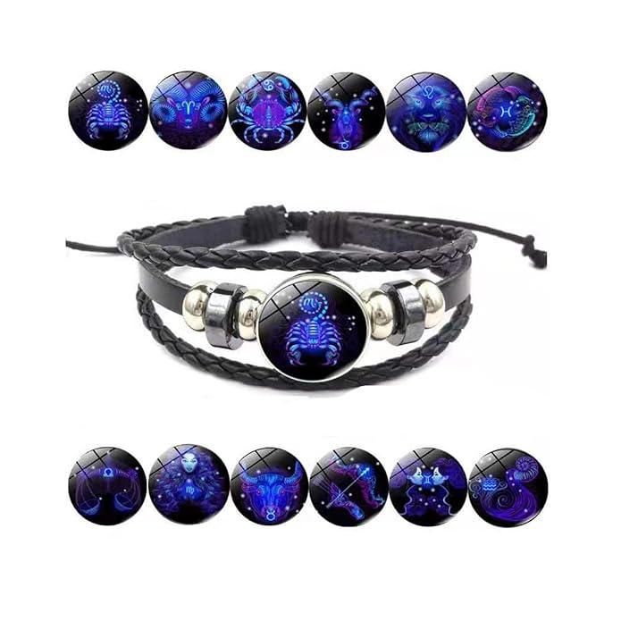 Zodiac Leather Braided Bracelet | š„FLAT 50% OFF SALEš„