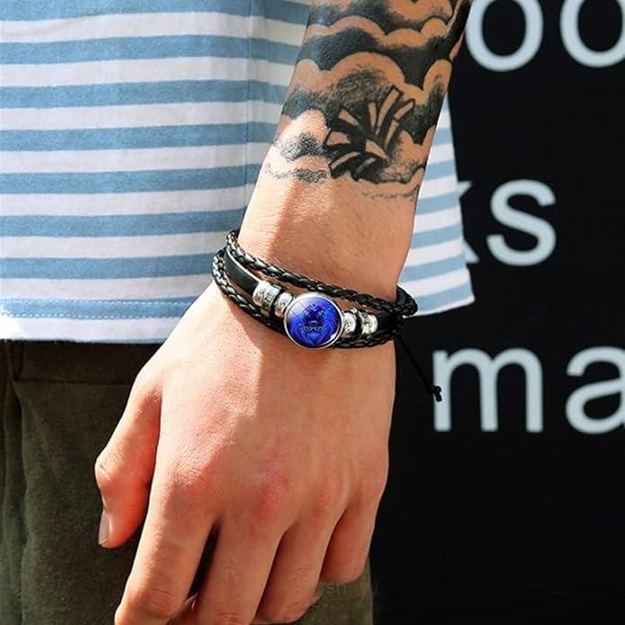 Zodiac Leather Braided Bracelet | š„FLAT 50% OFF SALEš„