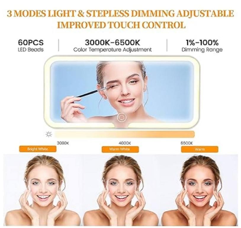 Rechargeable Car Makeup Mirror with LED Lights | đ„FLAT 50% SAVINGđ„