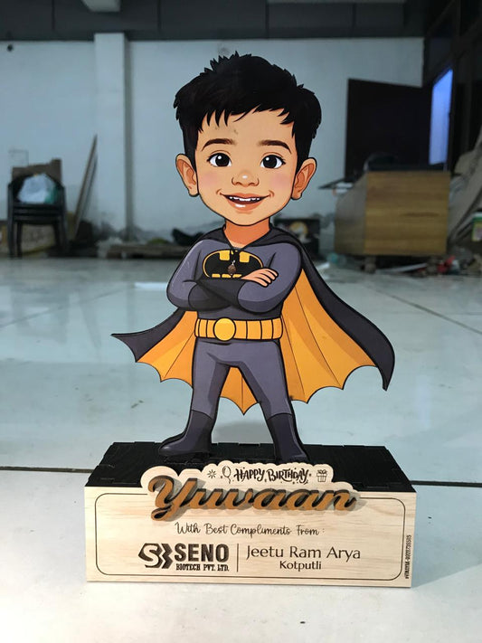 🦸 Custom Superhero Wooden Standee